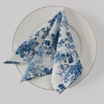Raštuotos servetėlės "Blue flowers"