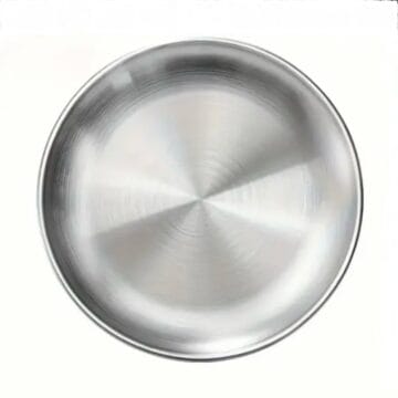 Nerūdijančio plieno polėkštė, lygi