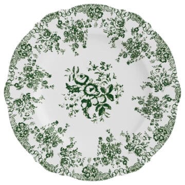 Keraminė polėkštė "Žali raštai"