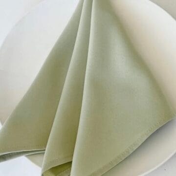 Pistacijų žalios spalvos servetėlės, gabardinas